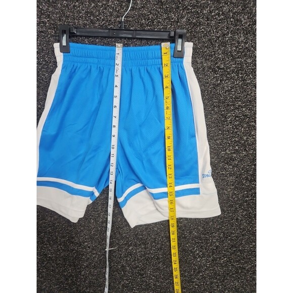 Spalding Medium Blue and White Men's Shorts Basketball Athletic Running Gym NWOT - Picture 4 of 8